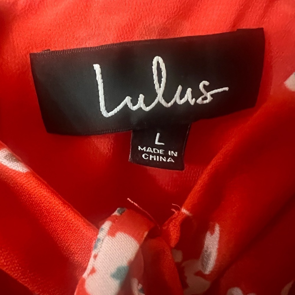Lulu's Red Ruffled A-line Sundress - Picture 7 of 7